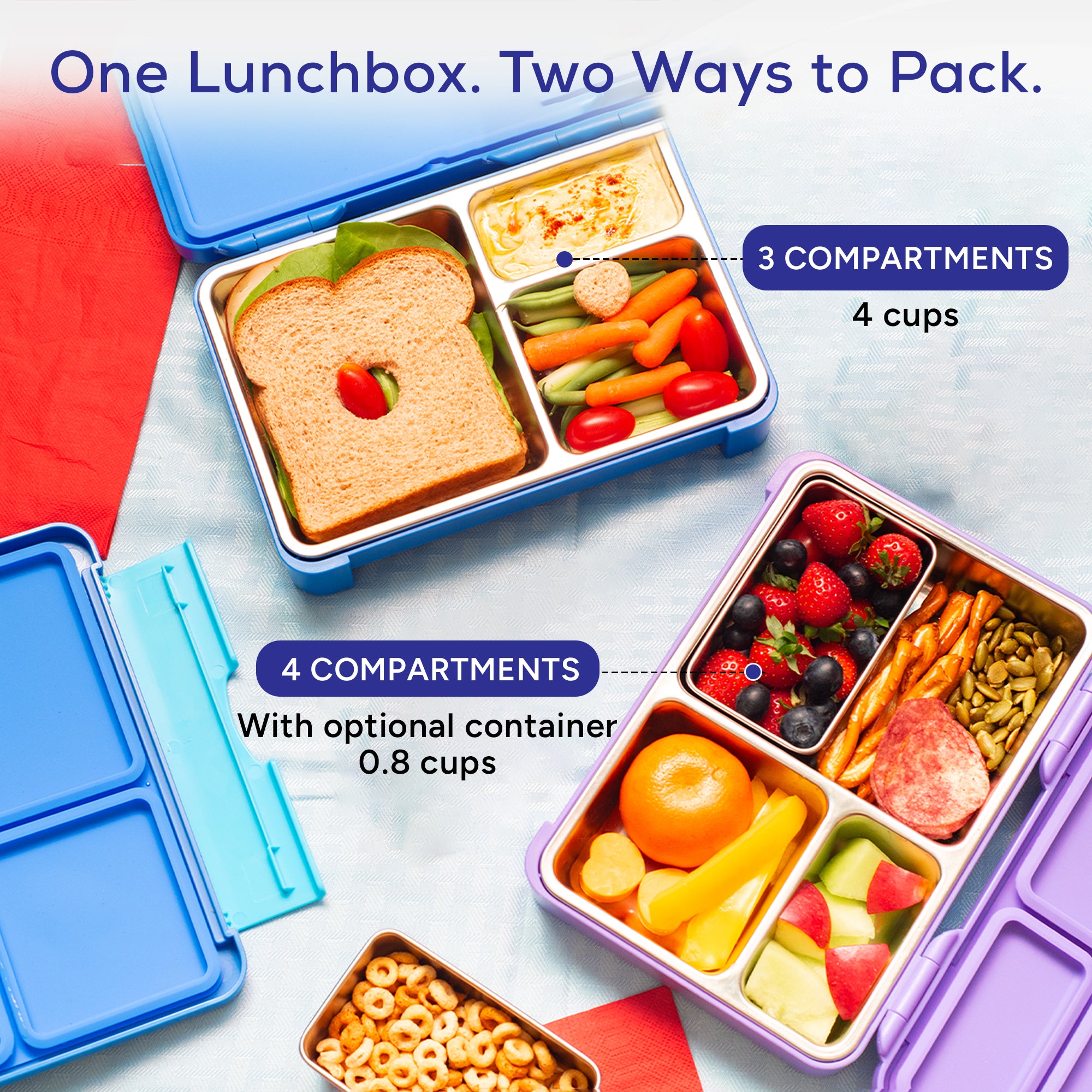 GOARCA Stainless Steel Bento Lunchbox